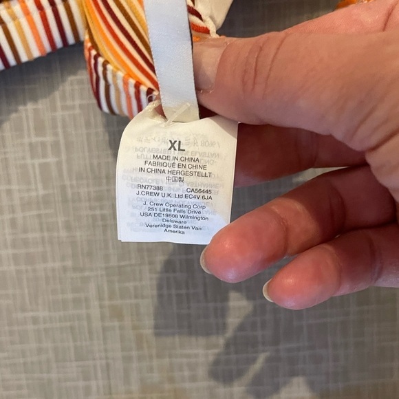 Madewell Ribbed Triangle Bikini Top in Ombré Stripe - Picture 5 of 8